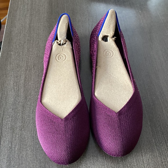 ROTHY’S RETIRED Fig Python Round Toe Flats 9 - Picture 12 of 12